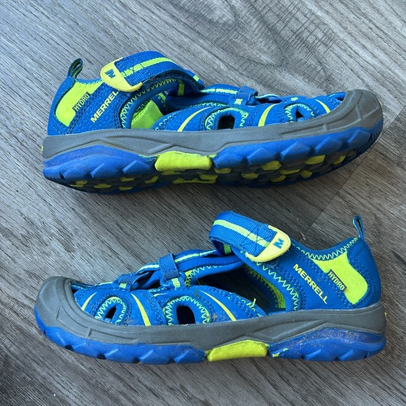 Merrill Hydro rubber bottom sandals youth size 2 - Picture 7 of 8